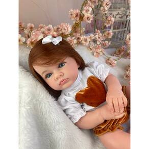Boneca Bebê Reborn Menina Super Realista - Enxoval Completo