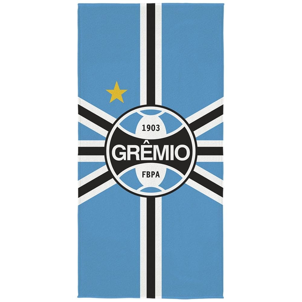 Toalha Banho Oficial Grêmio FBPA Aveludada Futebol Transfer