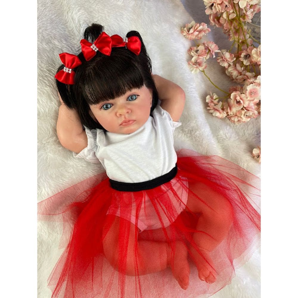 Boneca Bebê Reborn Menina Feita à Mão Enxoval e Acessórios