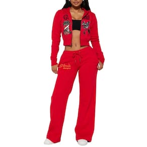 Roupa de treino Glitrandi de 2 peças com estampa moderna para mulheres