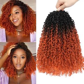 Cabelo de crochê Aksice Yanky Twist, 8 pacotes de 10 polegadas para mulheres
