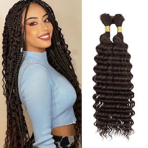 Cabelo trançado LYISKB Deep Wave 100g 10A Cabelo humano brasileiro