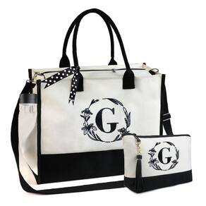 Sacola BeeGreen Initial personalizada de lona para mulheres