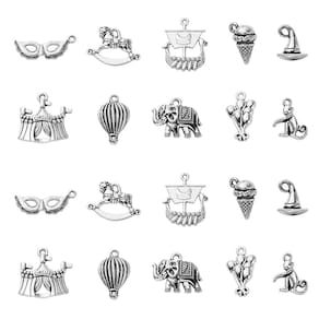 Kit Charms Kit Beads Tibetan Circus 100 peças para fabricação de joias de liga leve