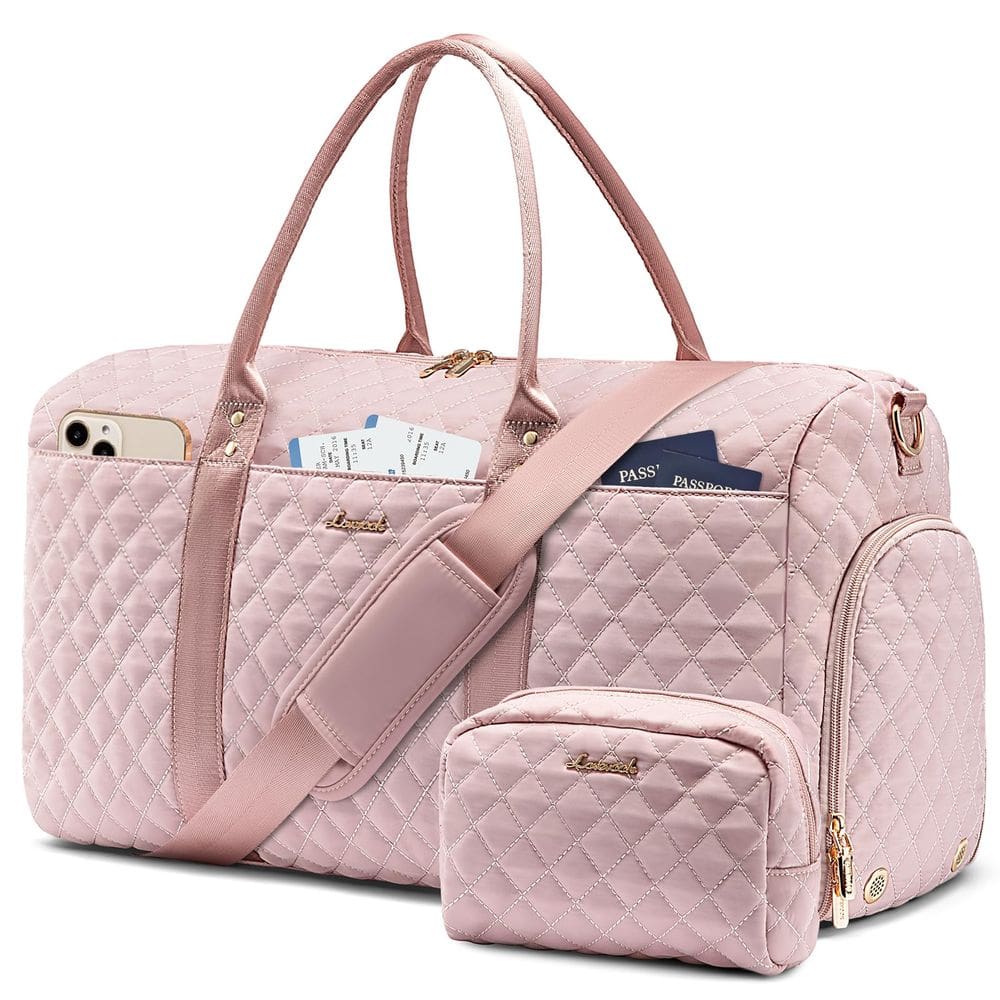 Mochila Weekender LOVEVOOK Travel para mulheres com compartimento para sapatos