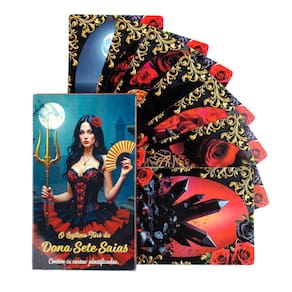 O autêntico Tarô Dona Sete Saias 36 Cartas + Presente