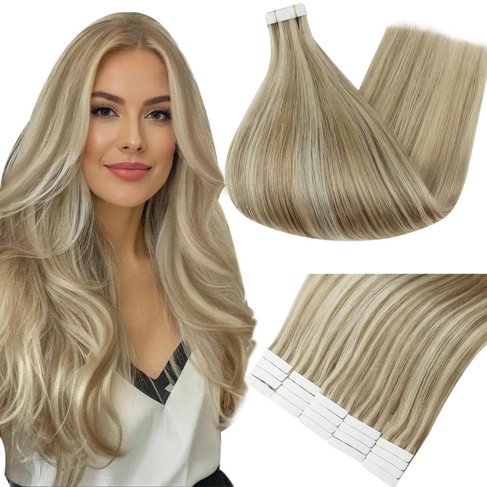 Extensões de cabelo Full Shine Tape in Real Human Hair 14 cm