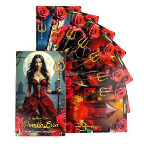 O autêntico Tarô da Pomba Gira 36 Cartas + Presente