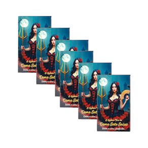 Kit c/ 6 O autêntico Tarô Dona Sete Saias 36 Cartas Plas+Man