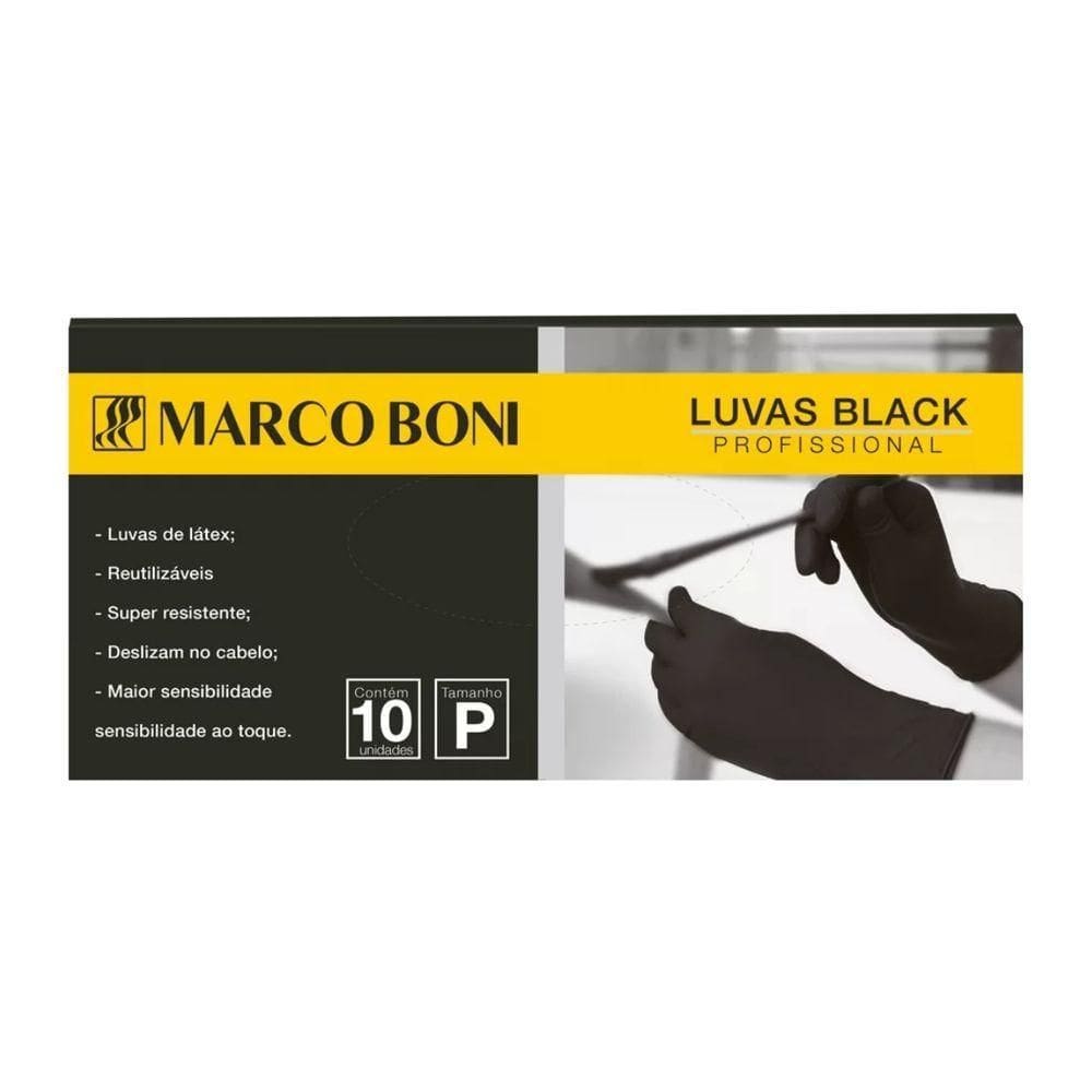 Mb 1542 Luva Black P - Caixa C- 10 Und