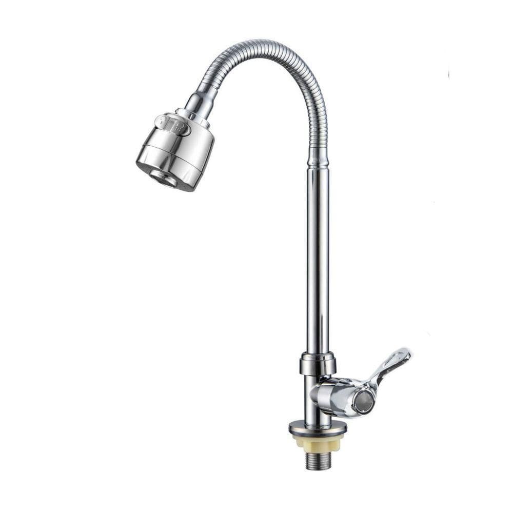 Torneira Cozinha Gourmet Bancada Parede Flexível 1-4 Volta Cromo Modelo:bancada