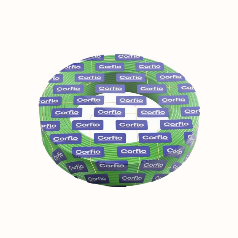 Rolo com 100m de Cabo de Cobre 750V 1,5mm² Verde - Corfio