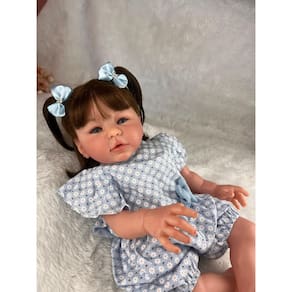 Bebê Reborn Menina Corpo Silicone Faz Xixi Pode Tomar Banho