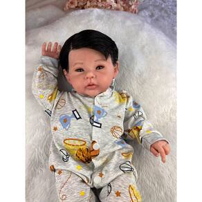 Bebê Reborn Menino Corpo Silicone Articulado Pode Molhar
