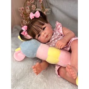 Bebe Reborn Menina Princesa Corpo Silicone Pode Tomar Banho