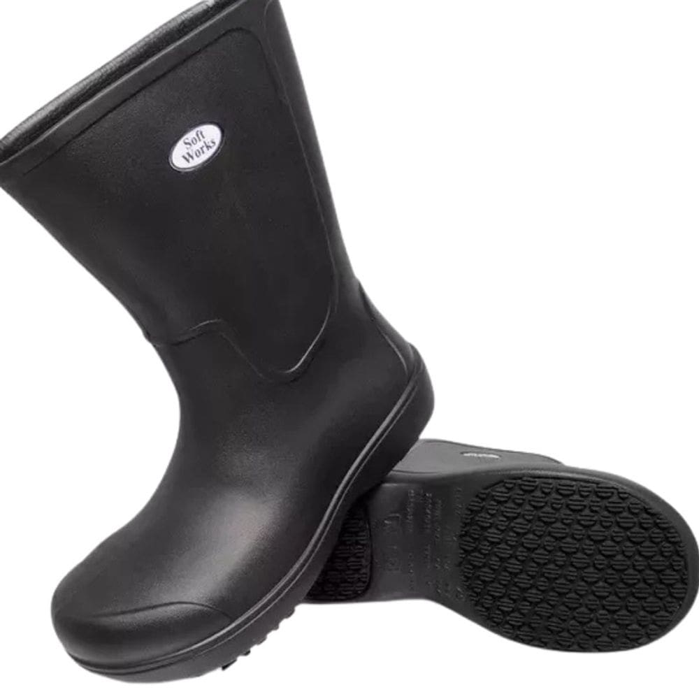 Bota EVA cano longo Sem Biqueira BB87 Antiderrapante Preta Soft Works CA 42632