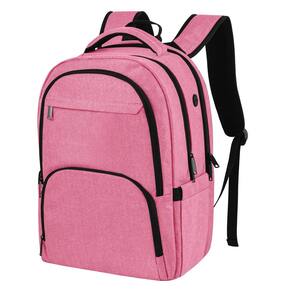 Mochila para laptop Enqinar Travel Anti Theft 15,6" rosa