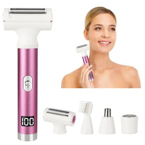 Barbeador elétrico Beanify Wet & Dry sem fio Razor Purple