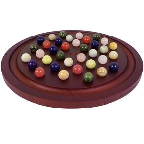 Jogo de tabuleiro HOROW Marble Solitaire 40cm com 36 bolinhas