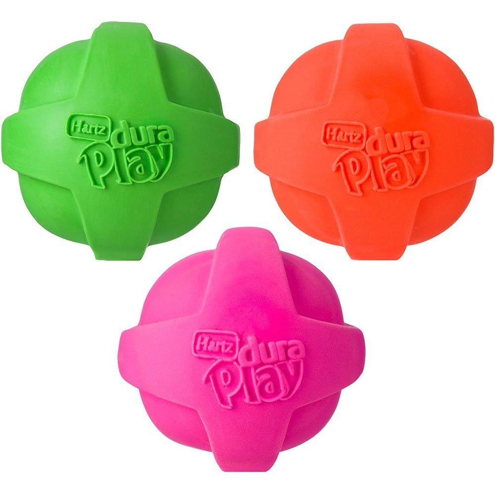 Dog Toy Hartz Dura Play Ball para cães de médio a grande porte