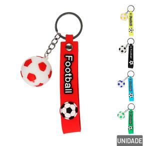 Chaveiro de Silicone 13cm Bola Color - Tudo em Caixa
