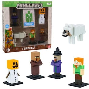 Boneco - Minecraft Bruxa,lobo,alex,villager,neve COPAG DA AMAZONIA