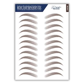 Tatuagem temporária Microblading & Shading Bliss and Beyond