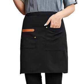 Avental Chef de cozinha com Bolso detalhe em couro