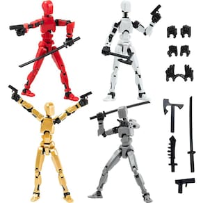 Conjunto de bonecos de ação Gmajdar Titan T13 para crianças - 4 unidades