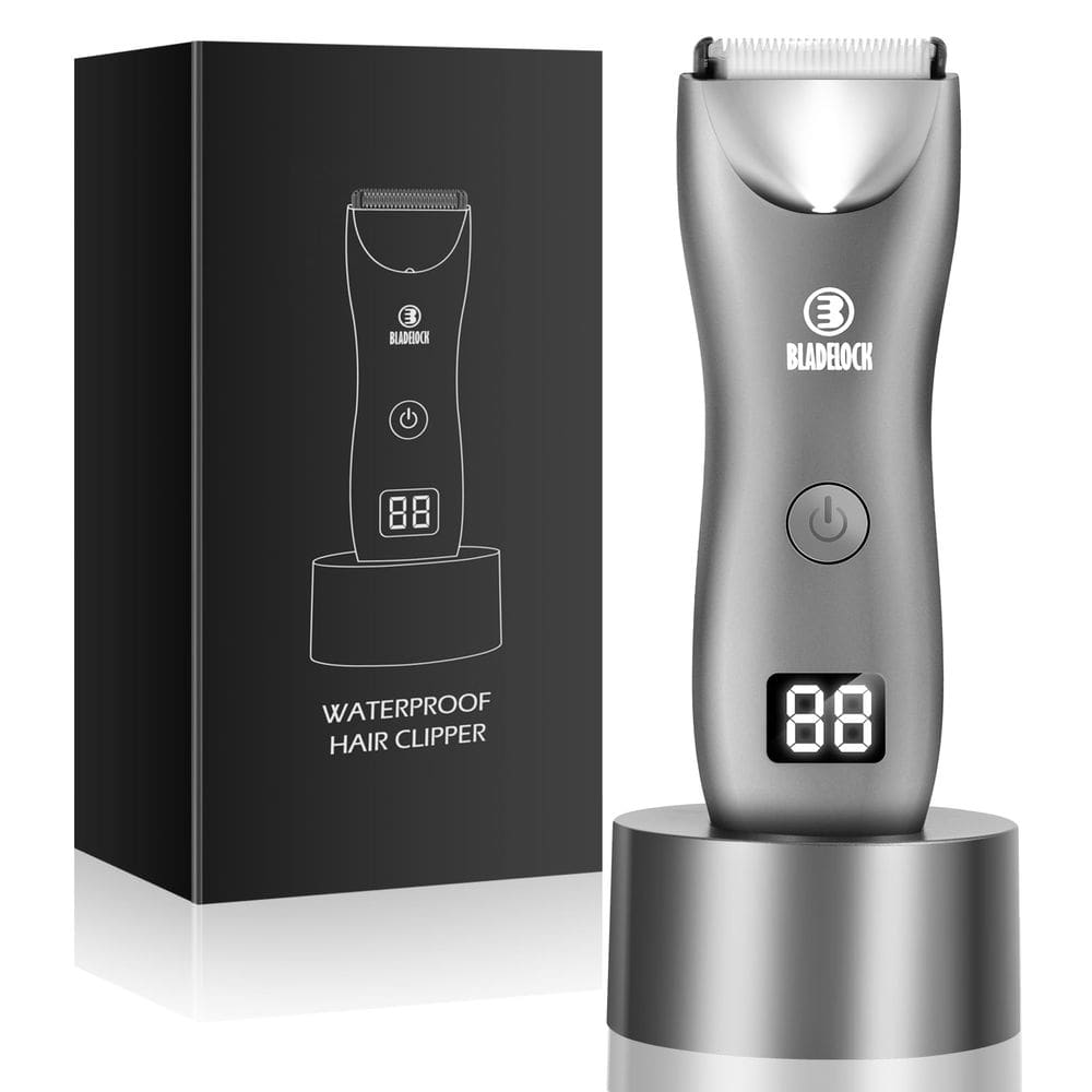 Aparador de bolas elétrico ENSSU Manscape 033 Silver para homens