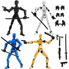 Conjunto de bonecos de ação Gmajdar Titan T13 para crianças com 4 bonecos