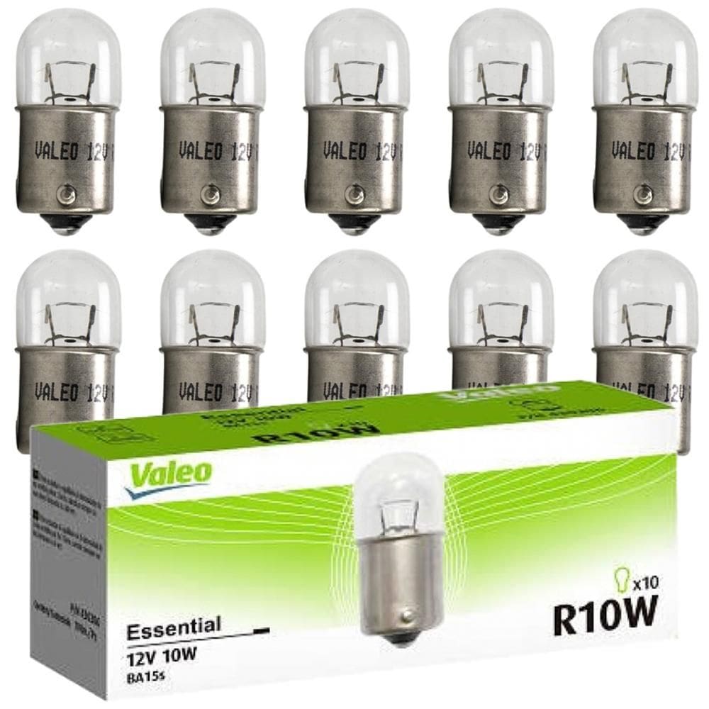 10 Lâmpadas R10W Essential 12V Sinalização Miniatura Valeo