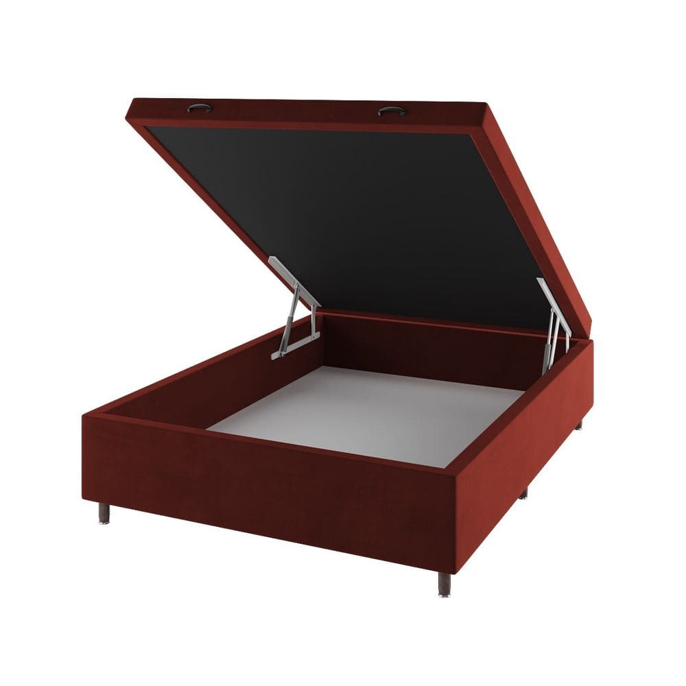 Base Box Bau Casal Cairo (43x138x188cm) Cobre - Casa Giulia