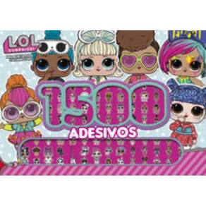 LOL Surprise - Prancheta para colorir com 1500 adesivos