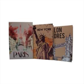 Caixa Livro Porta Objetos Paises Mundo Decorativo Fake Kit3