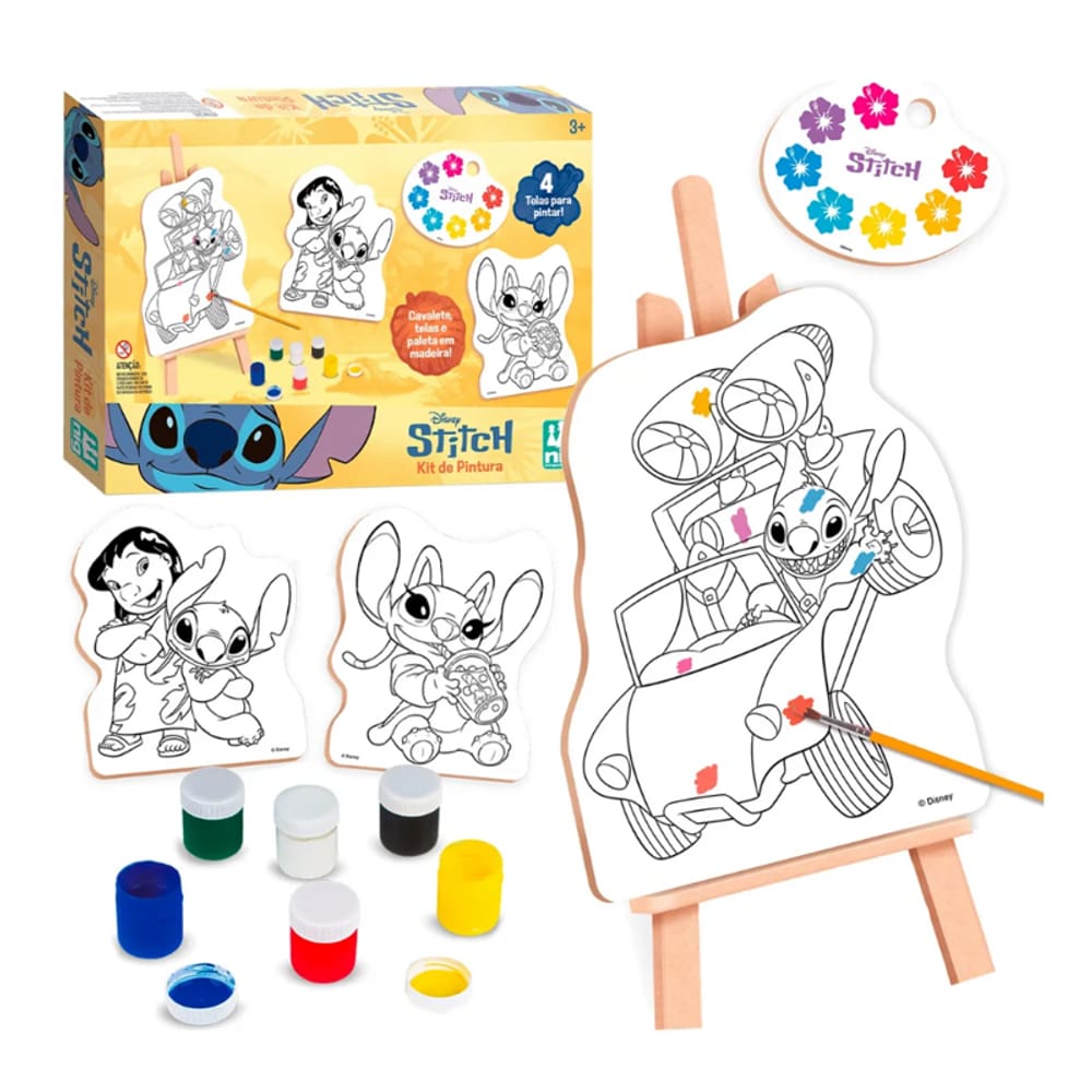 Kit de Pintura Infantil Disney Stitch - Nig