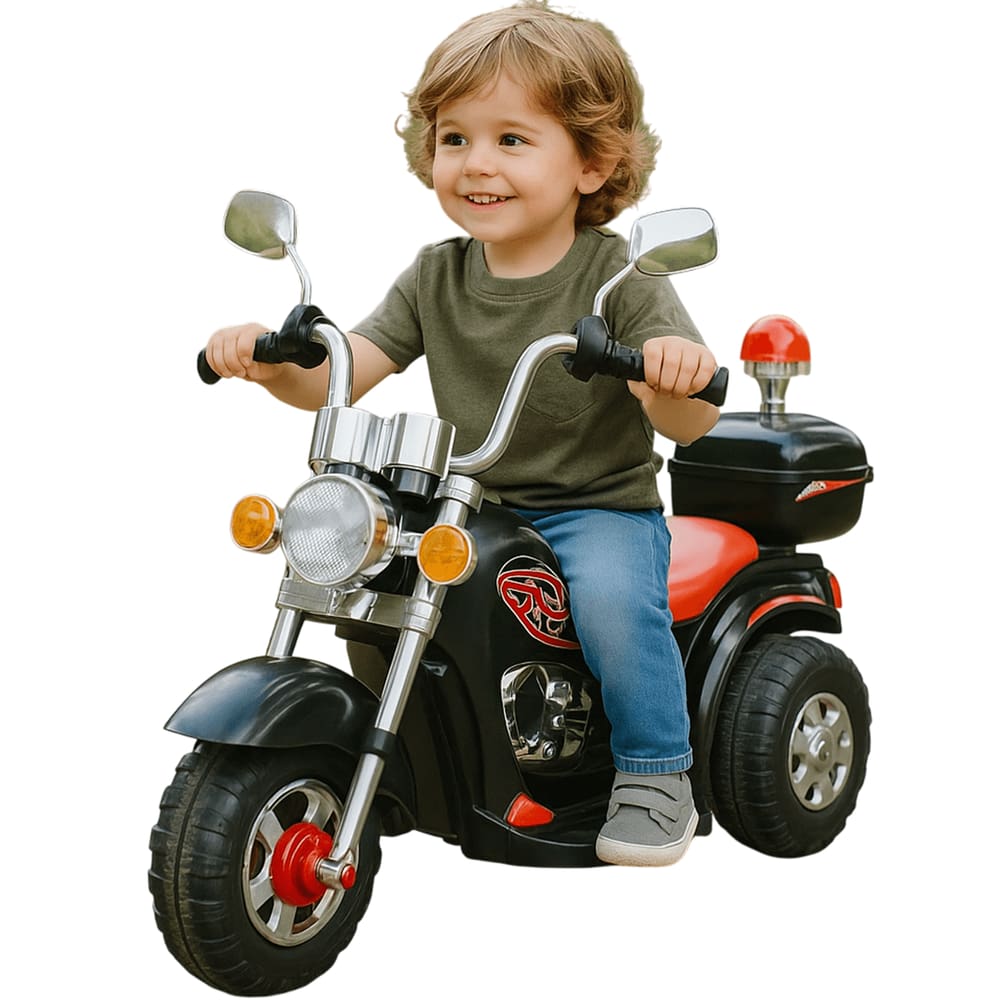 Moto Elétrica Bang Toys Infantil Chopper Guardian X Preta 6V