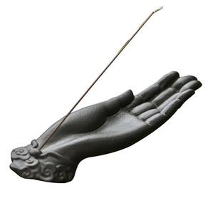 Suporte de incenso Queimador de incenso de cerâmica Buddha Hand Design