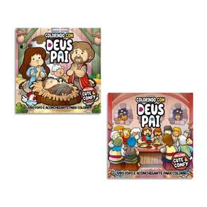 Combo Cute & Comfy Colorindo Com Deus Pai - Kit Com 2 Livros