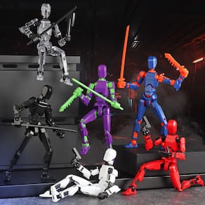 Conjunto de bonecos de ação BOZOBO T13 Titan 13 Robot impresso em 3D, 6 unidades