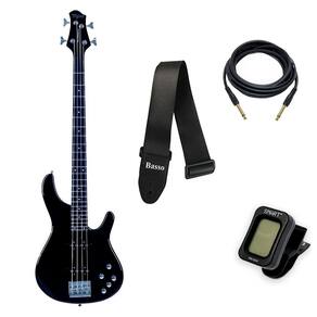 Kit Contrabaixo Tagima Millenium 4 Ativo Preto + Acessórios