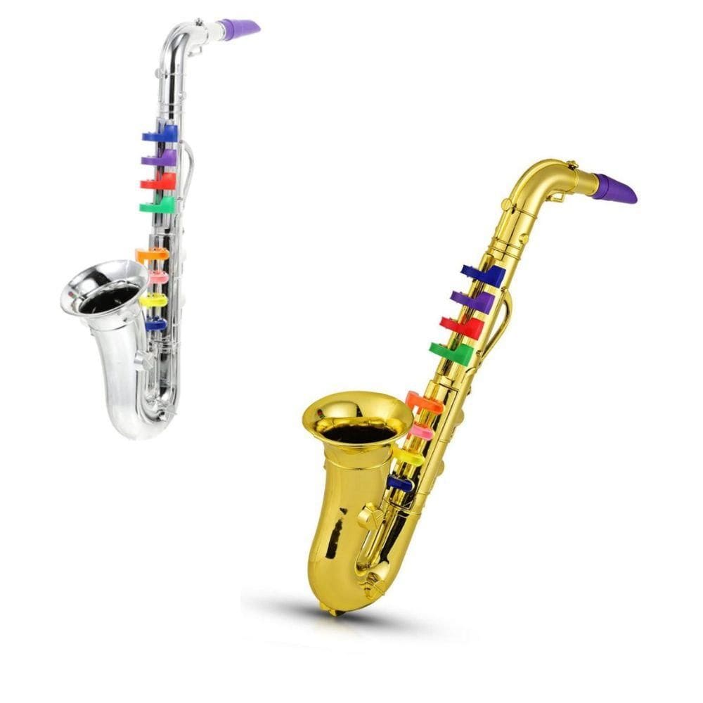 Saxofone Infantil Instrumento Musical Mini Brinquedo Criança Clarinete Trompete Acustico Jazz Music Sax Estilo Profissio