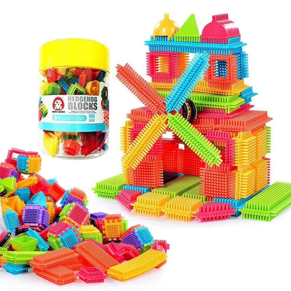 Conjunto de brinquedos Building Blocks Teytoy Bristle Shape 100 unidades para crianças