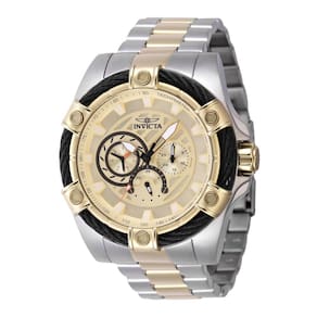 Relógio Bolt Masculino - 52mm. Ouro. Aço 46867