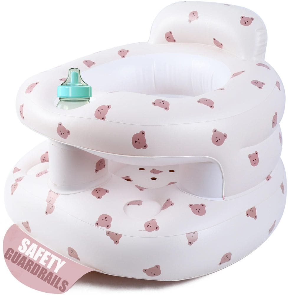 Cadeira de bebê inflável Bavbiiy atualizada com suporte traseiro 3-36M