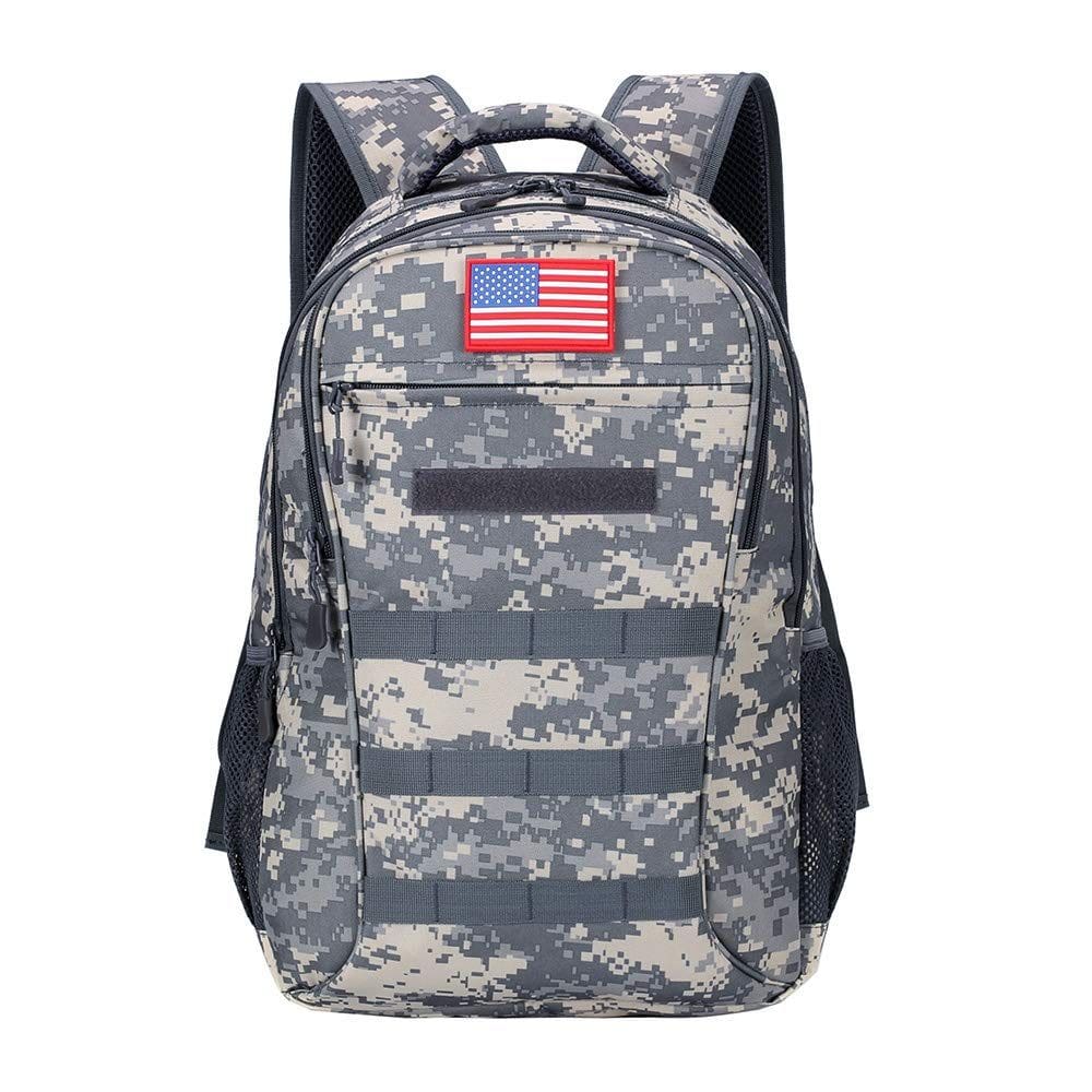 Mochila Outdoor Plus Camo 40L com porta de carregamento USB à prova d`água