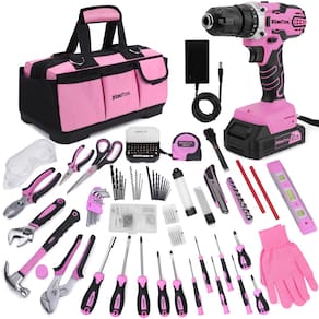 Conjunto de kit de ferramentas KingTool 267 peças com furadeira elétrica sem fio de 21 V