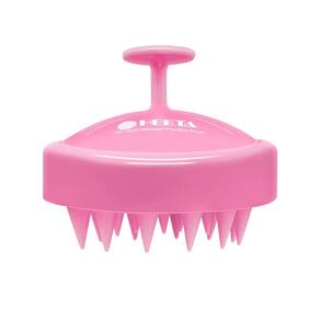 Massageador de couro cabeludo para crescimento de cabelo HEETA Soft Silicone Pink