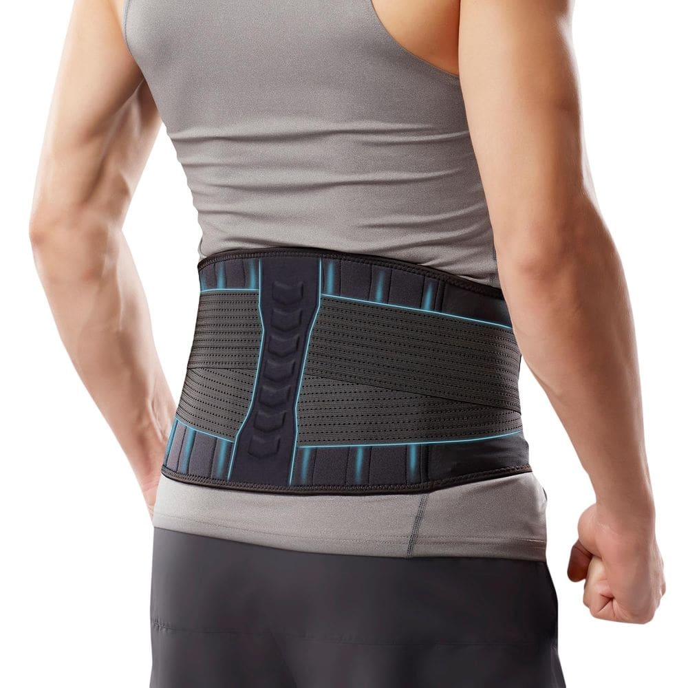 Suporte traseiro Comforband, leve com infusão de cobre