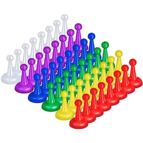 Jogo de tabuleiro Pawns Sumind 48 unidades multicoloridas para mesa
